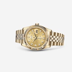 Rolex Datejust 36 Yellow Gold Fluted Champagne Computer (116238-0058)