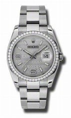 Rolex Datejust Silver Dial Automatic Diamond Bezel Steel Ladies Watch 116244SWSDAO