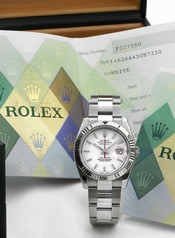 Rolex Datejust Turn-O-Graph 116264 White (116264 White)
