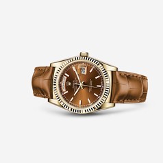 Rolex Day-Date 36 Yellow Gold Strap Cognac (118138-0005)