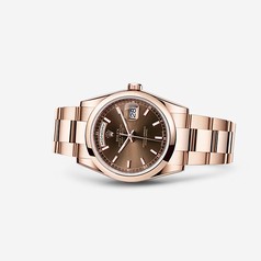 Rolex Day-Date 36 Everose Domed Oyster Chocolate (118205f-0127)