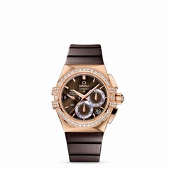 Omega Constellation Double Eagle Co-Axial Chronograph Ladies Brown (121.57.35.50.13.001)