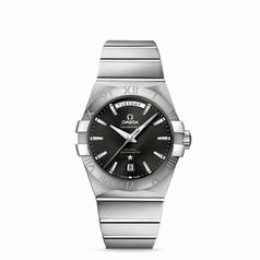 Omega Constellation Day-Date 38mm Co-Axial Brushed Black (123.10.38.22.01.001)