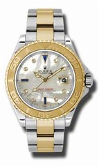 Rolex Yacht Master Mother of Pearl Dial Steel and Yellow Gold Men's Watch 16623