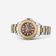 Rolex Yacht-Master 35 Rolesor Black Mother of Pearl (168623-0018)