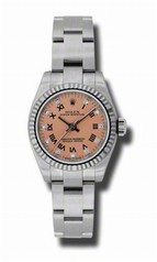 Rolex No Date Pink Dial Automatic Stainless Steel Ladies Watch 176234PRDO
