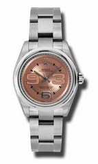 Rolex No Date Pink Dial Automatic Stainless Steel Ladies Watch 177200PMAXI