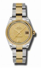 Rolex Datejust Champagne Dial Automatic Stainless Steel and 18kt Gold Ladies Watch 178243CFO