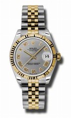 Rolex Datejust Automatic Stainless Steel and 18kt Gold Ladies Watch 178273GRJ
