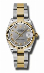 Rolex Datejust Automatic Stainless Steel and 18kt Gold Ladies Watch 178273GRO