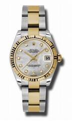 Rolex Datejust Mother of Pearl Dial Automatic Stainless Steel and 18kt Gold Ladies Watch 178273MDO