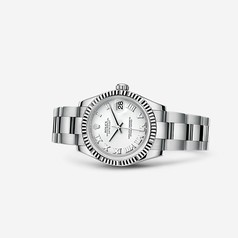 Rolex Datejust 31 Fluted Oyster White Roman (178274-0082)