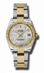 Rolex Datejust Mother of Pearl Dial Automatic Stainless Steel and 18K Gold Ladies Watch 178343MDO