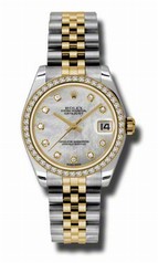 Rolex Datejust Mother of Pearl Dial Automatic Stainless Steel and 18kt Gold Ladies Watch 178383MDJ
