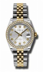 Rolex Datejust Silver Jubilee Dial Automatic Stainless Steel and 18kt Gold Ladies Watch 178383SJDJ