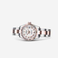 Rolex Lady-Datejust 26 Rolesor Everose Fluted White Oyster (179171-0073)