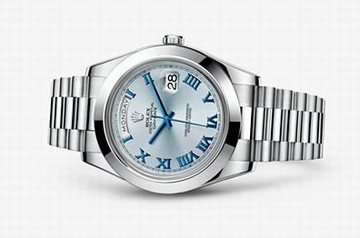Rolex Day-Date II Platinum Ice Blue Roman (218206-0043)