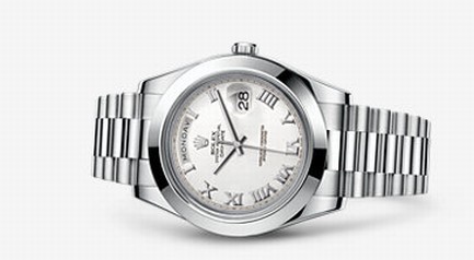 Rolex Day-Date II Platinum White Roman (218206-0053)