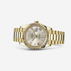 Rolex Day-Date 40 Yellow Gold Silver Roman (228238-0002)