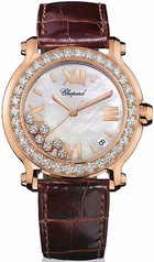 Chopard Happy Sport 18k Rose Gold and Diamond Watch 277473-5002