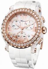 Chopard Happy Sport White Diamond Dial Chronograph Ladies Watch 288515-9002