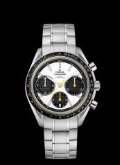 Omega Speedmaster Racing Co-Axial Chronograph Silver-Yellow / Bracelet (326.30.40.50.04.001)
