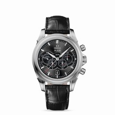 Omega Deville Chronograph Co-Axial 4 Counters Grey / Alligator (422.13.41.52.06.001)
