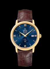 Omega Deville Prestige Co-Axial Power Reserve Yellow Gold / Blue (424.53.40.21.03.001)