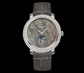 Patek Philippe Moonphase 4968 White Gold Black Mother of Pearl (4968G-001)