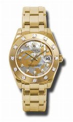 Rolex Datejust Automatic 18kt Yellow Gold Ladies Watch 81318GDDMDPM
