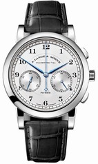 A. Lange and Sohne 1815 Chronograph Silver Dial 18K White Gold Men's Watch 402.026