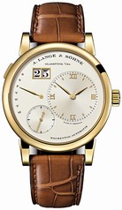 A. Lange and Sohne Lange 1 Daymatic Champagne Dial 18K Yellow Gold Ladies Watch 320.021