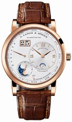 A. Lange and Sohne Lange 1 Tourbillon Silver Dial 18K Rose Gold Automatic Men's Watch 720.032