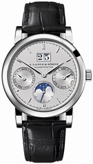 A. Lange & Sohne Saxonia Annual Calendar Silver Dial Men's Watch 330.025
