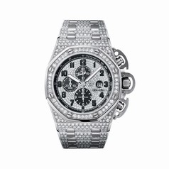Audemars Piguet Diamond Dial Chronograph 18kt White Gold Men's Watch 26215BCZZ1239BC01