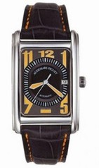 Audemars Piguet Edward Piguet Brown and Yellow Dial 18kt White Gold Brown Leather Men's Watch 15121BCOOA005CR01
