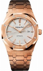 Audemars Piguet Royal Oak Automatic Silver Dial 18kt Rose Gold Men's Watch 15400OROO1220OR02