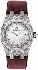 Audemars Piguet Royal Oak Diamond Mother of Pearl Dial White Gold Ladies Watch 67605BC.ZZ.D070SU.01