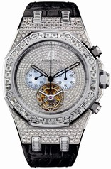 Audemars Piguet Royal Oak Diamond Tourbillon Chronograph White Gold Men's Watch 26116BC.ZZ.D002CR.01