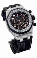 Audemars Piguet Royal Oak Offshore Diamond Bezel Chronograph Ladies Watch 26282SKZZD101CR01