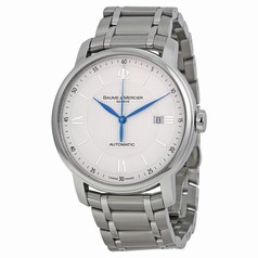 Baume and Mercier Classima Silver Dial Stainless Steel Men's Watch 10085