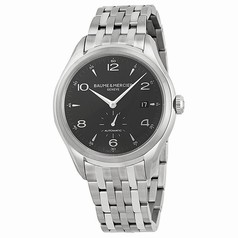 Baume and Mercier Clifton Black Dial Stainless Steel Men's Watch 10100