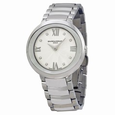 Baume and Mercier Promesse Mother of Pearl Stainless Steel Ladies Watch 10178