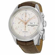 Baume et Mercier Clifton Automatic Chronograph Silver Dial Men's Watch 10129
