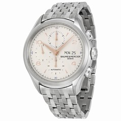 Baume et Mercier Clifton Automatic Chronograph Silver Dial Men's Watch 10130