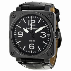 Bell & Ross Aviation Automatic Black Dial Men's Watch BR0192-BL-CER-SCR
