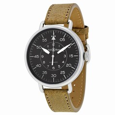 Bell & Ross Military Black Dial Distressed Leather Strap Automatic Men's Watch BRWW192-MIL