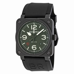 Bell & Ross Military Green Dial Men's Watch BR0392-TYPE-MIL