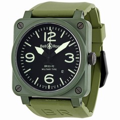 Bell & Ross Military Khaki Ceramic Men's Watch BR0392-CERAM-MIL