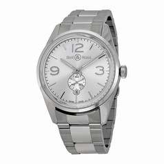 Bell & Ross Officer Automatic Silver Dial Stainless Steel Men's Watch BR123-WH-ST-SS